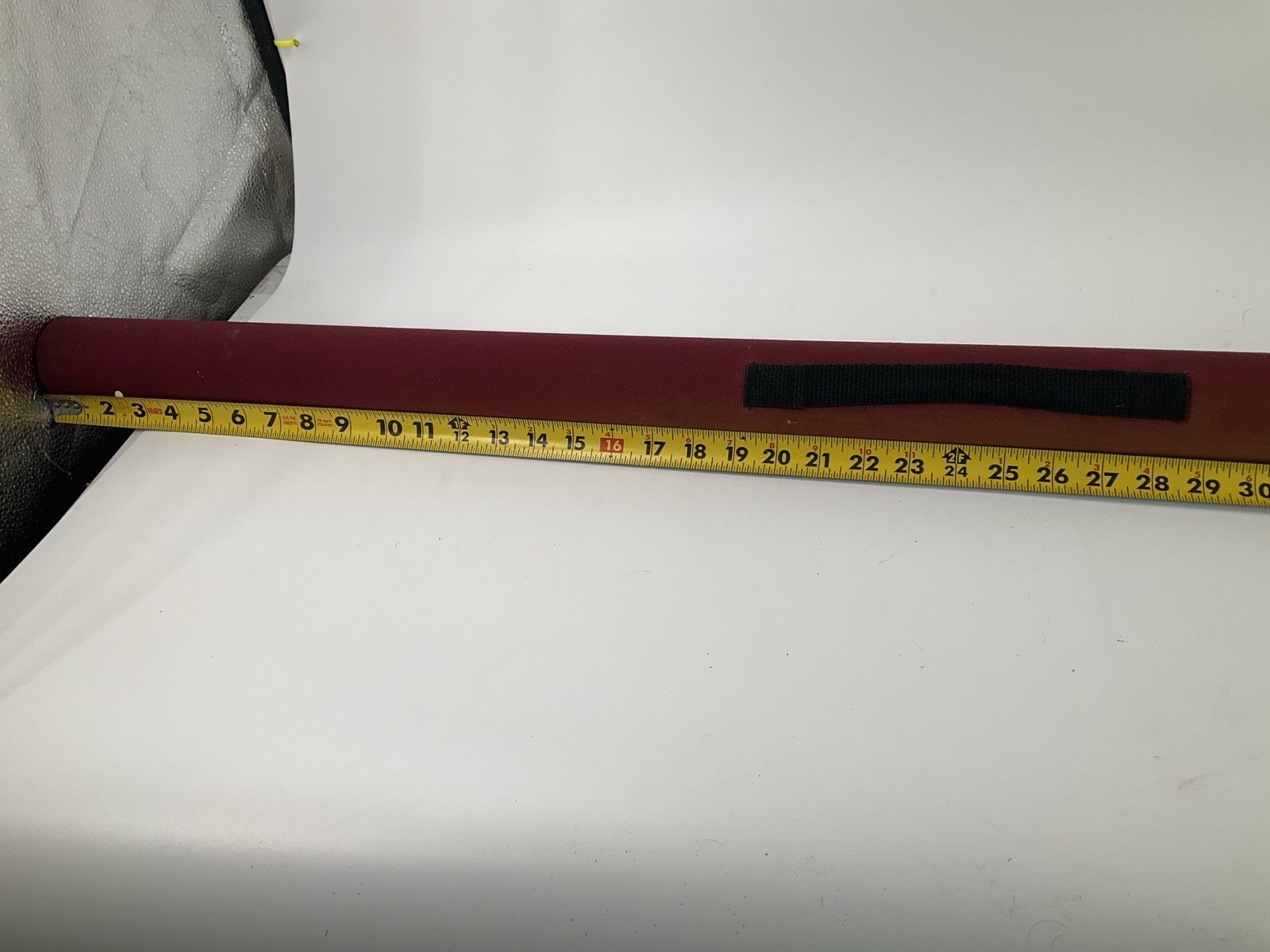 Vintage White River Fly Rod Carrying Case Tube Rod Holder Red 48″ Zipper
