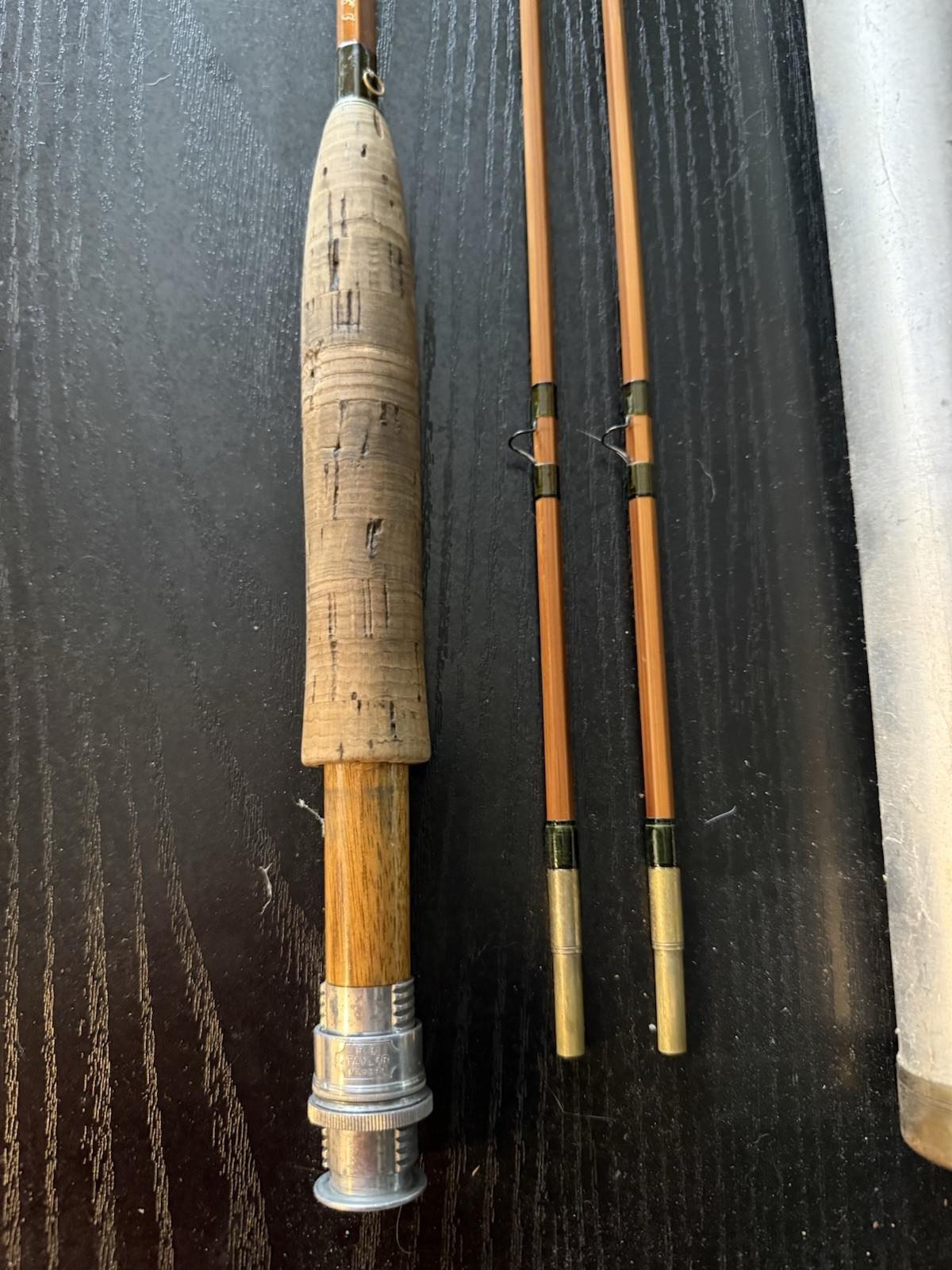 R. D. Taylor Maker 8’ 2/2 6wt D Series impregnated bamboo fly rod