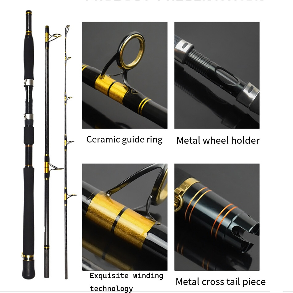 SPICIOUS Saltwater Rod 7ft 30-50lb Spinning Jigging Rod Trolling Heavy Off Shore