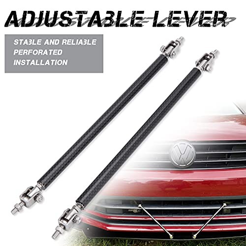 2PCS Adjustable Splitter Strut Rods, 8″-13″ Front Lip Strut Rod 10″-13″ Carbon