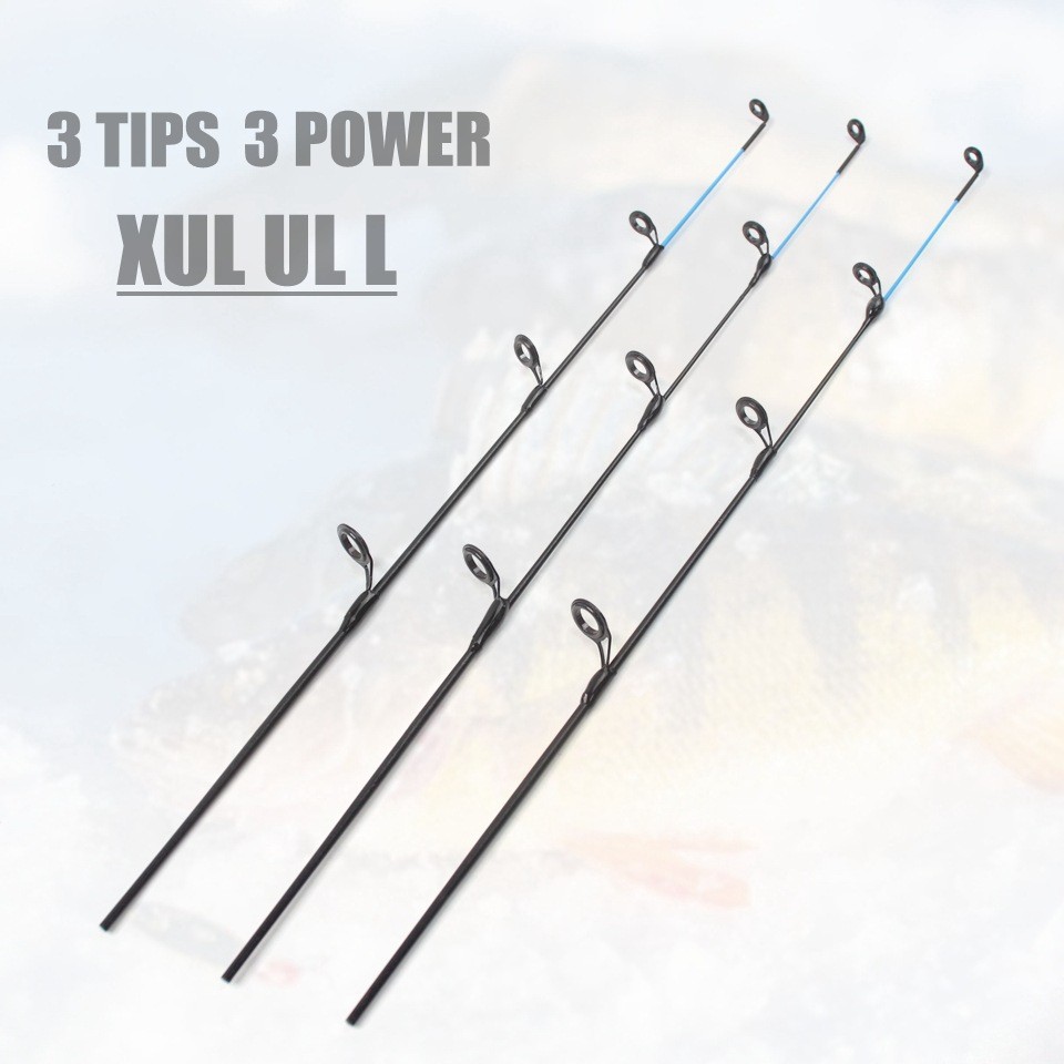 Ice Fishing Rod Carbon Fiber Fast Action Casting Spinning Travel Rod Carp 55cm