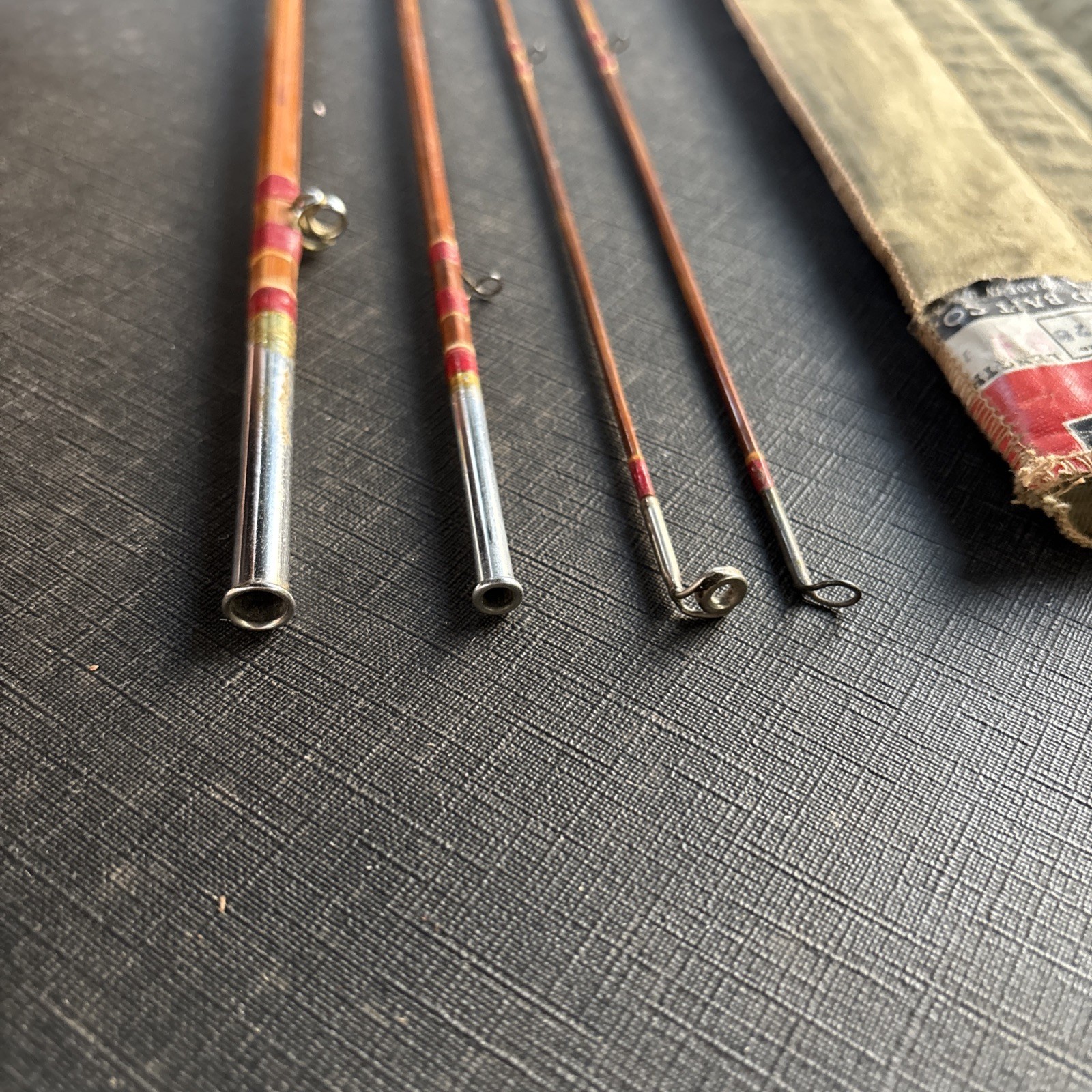 Vintage South Bend 346 Bamboo Fly Rod 8 1/2’ HDH or D W/ Sock