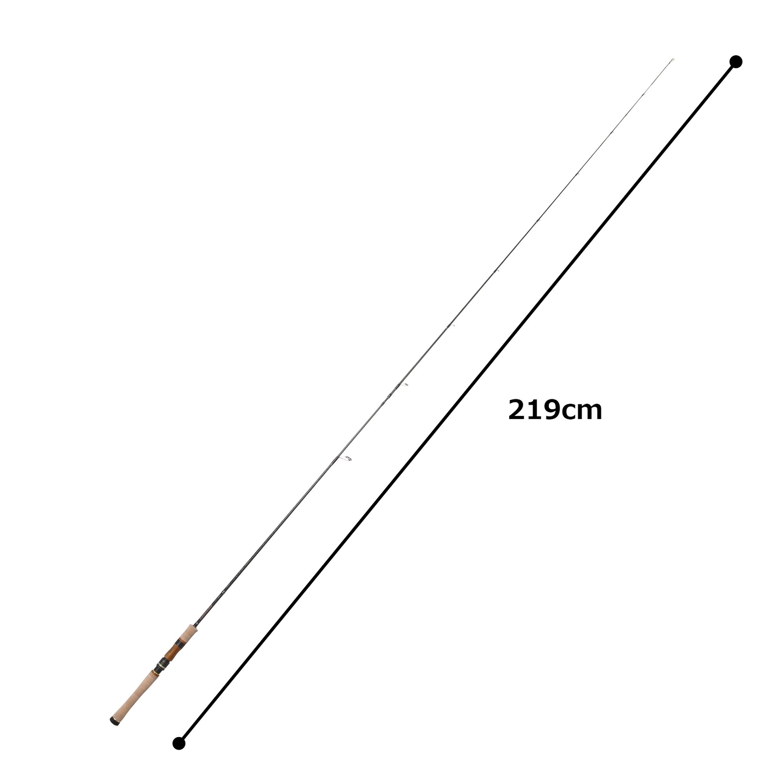 Major Craft Finetail Stream FSX-722L Spinning Rod for Trout 7.2ft Unisex Adult
