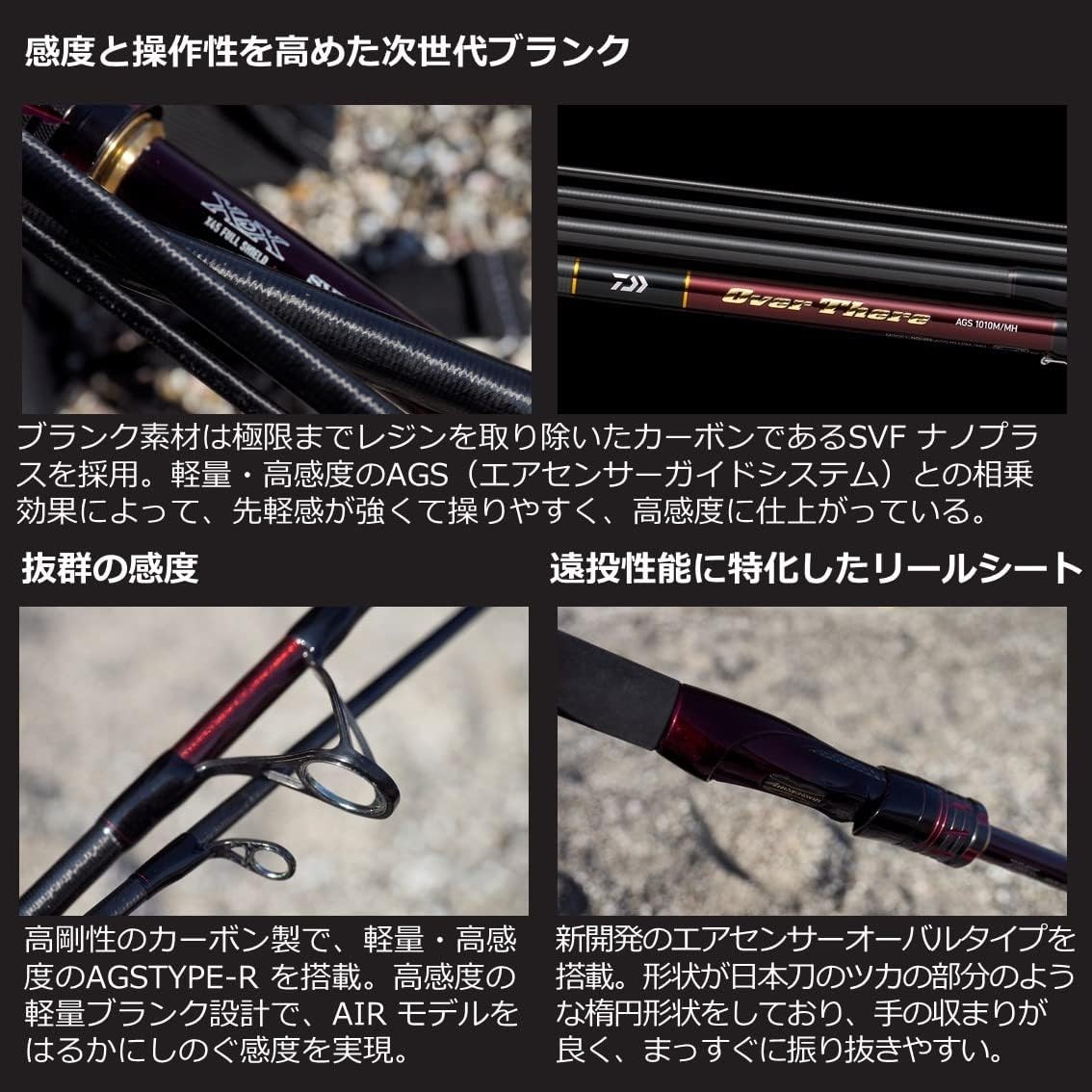 DAIWA Over There AGS 97M Shore Jigging Spinning Rod Japan Fishing Gear [NEW]