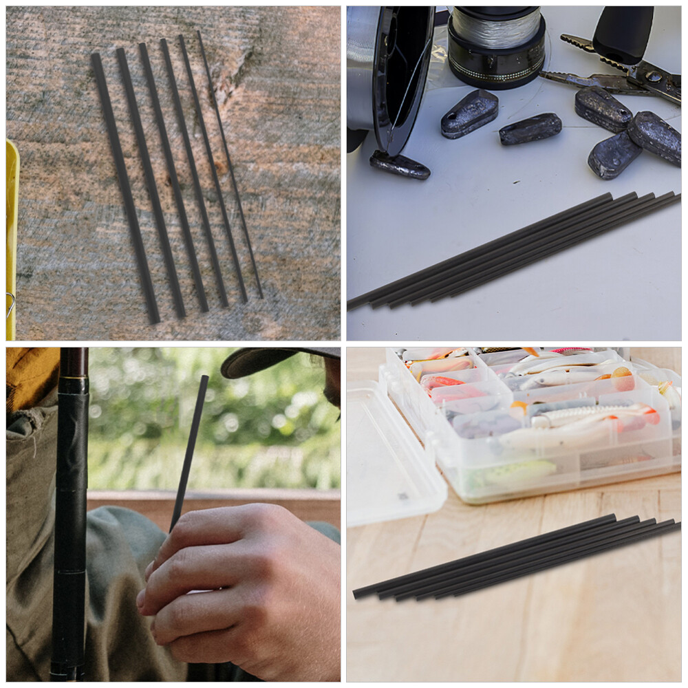 12 pcs Fishing Pole Repair Tool Pole Repair Carbon Fiber Fishing Rods Parts