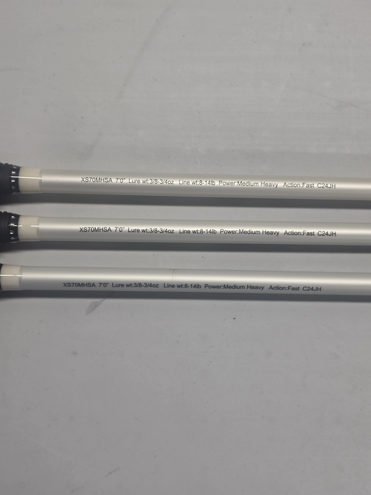 (LOT OF 3) Lew’s Xfinity Speed Stick Spinning Rod 7’0″ Medium Heavy Fast
