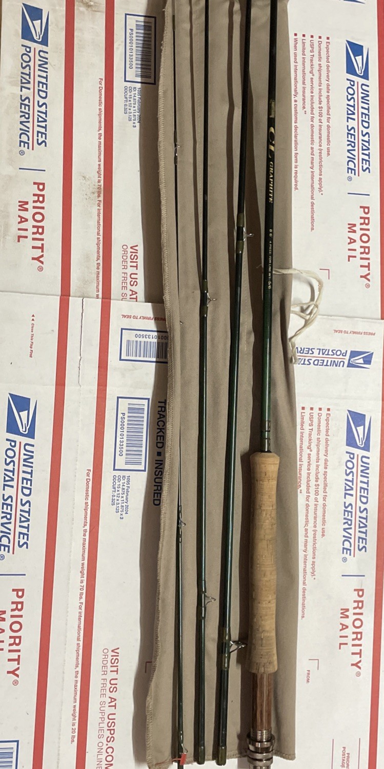 Cortland CL Graphite 8’6” Fly Rod 5/6 Weight 4 piece