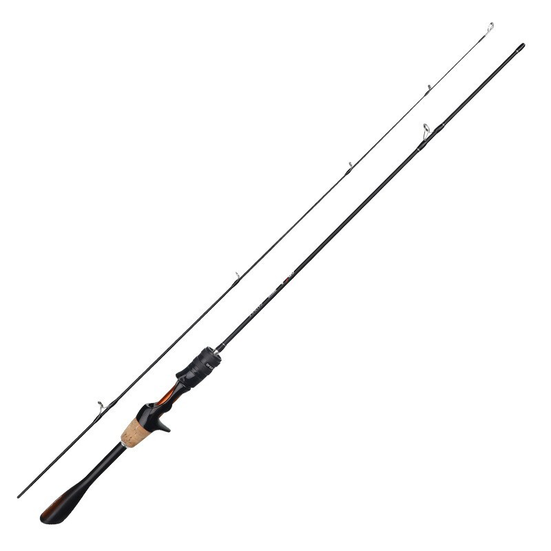 Fishing Rod Casting Spinning Travel Carbon Fiber Rod 2 Sections Ultra-Light Rod