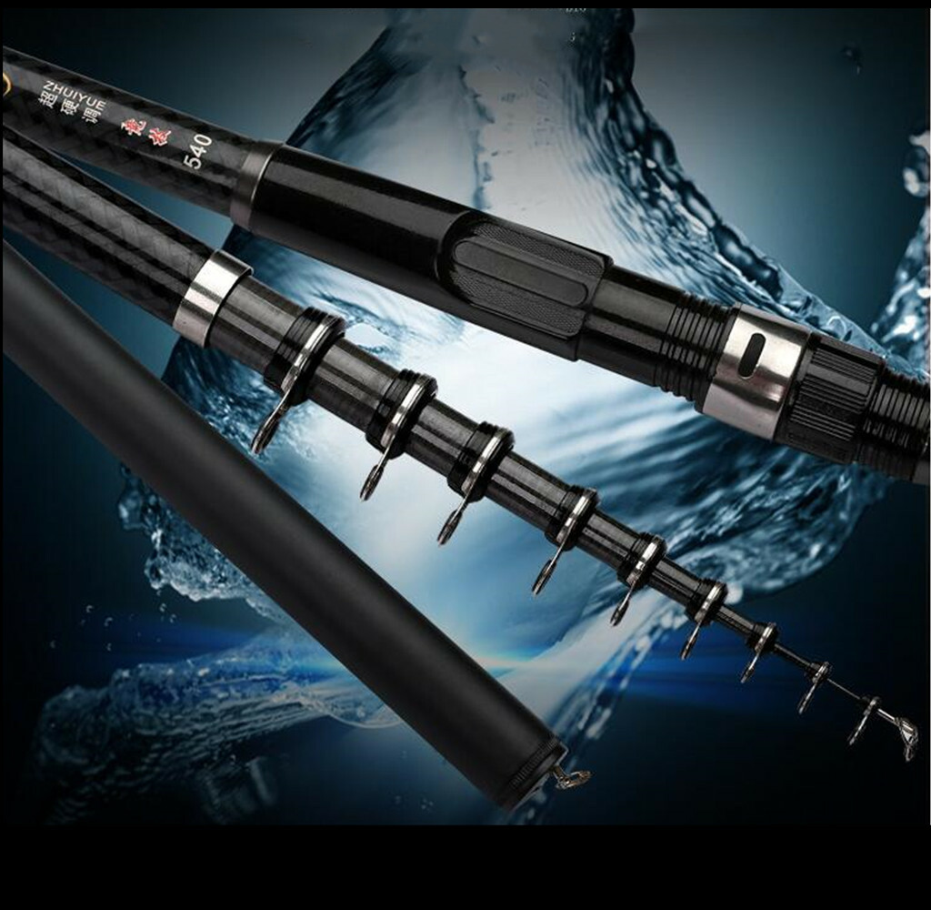 Telescopic Rock Fishing Rods High Quality Carbon Fiber Spinning Fishing Rod Carp