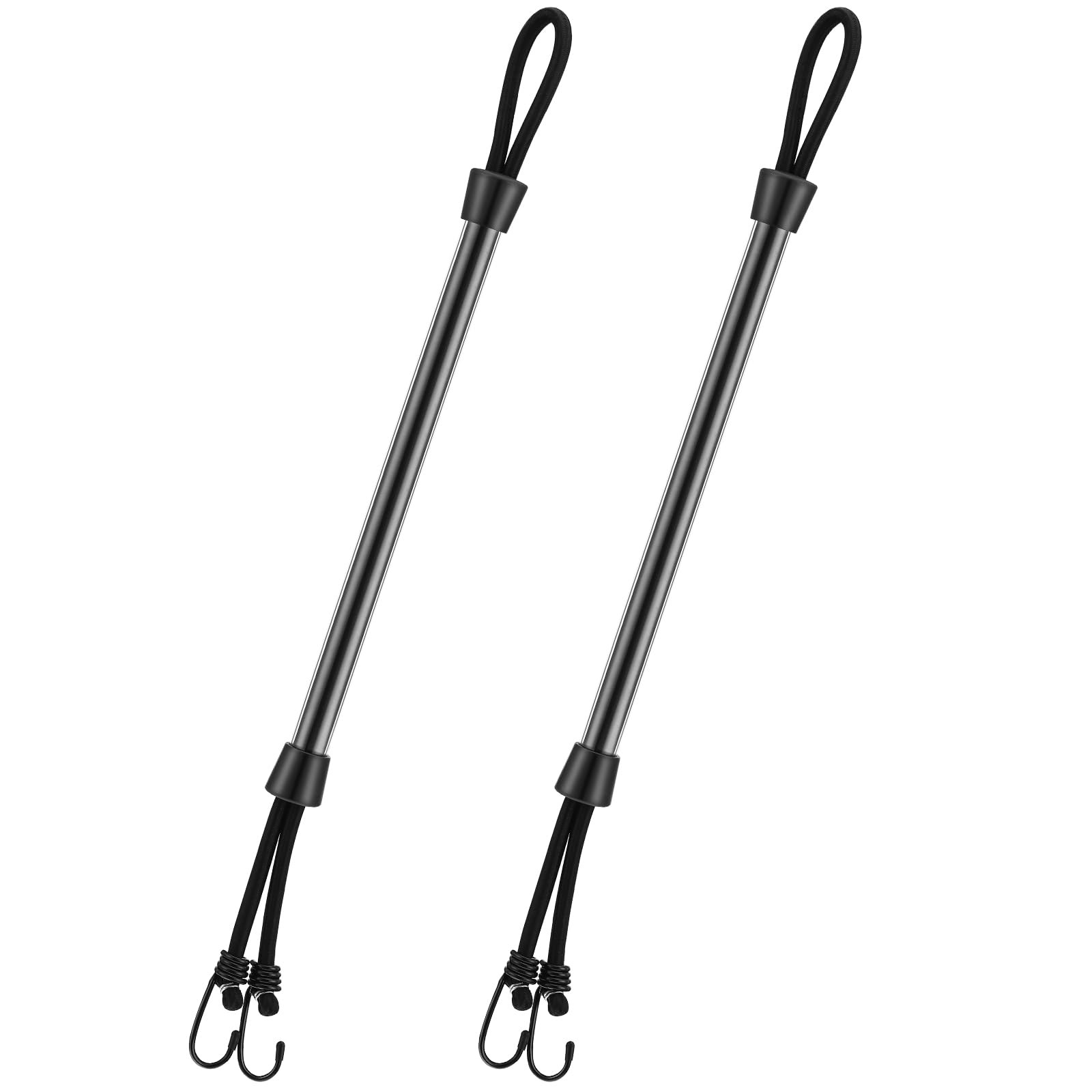 Tandefio 2 Pcs Dock Rods for Boat Docking Pole 16 Inch 16 inch, Black
