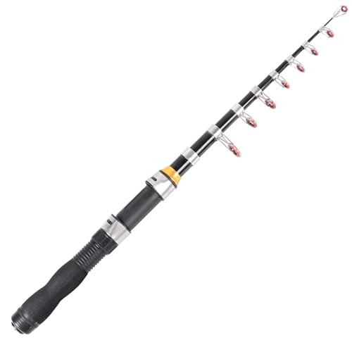 Telescopic Fishing Rod, Collapsible Fishing Rod Small Full Extend 6.2 Feet