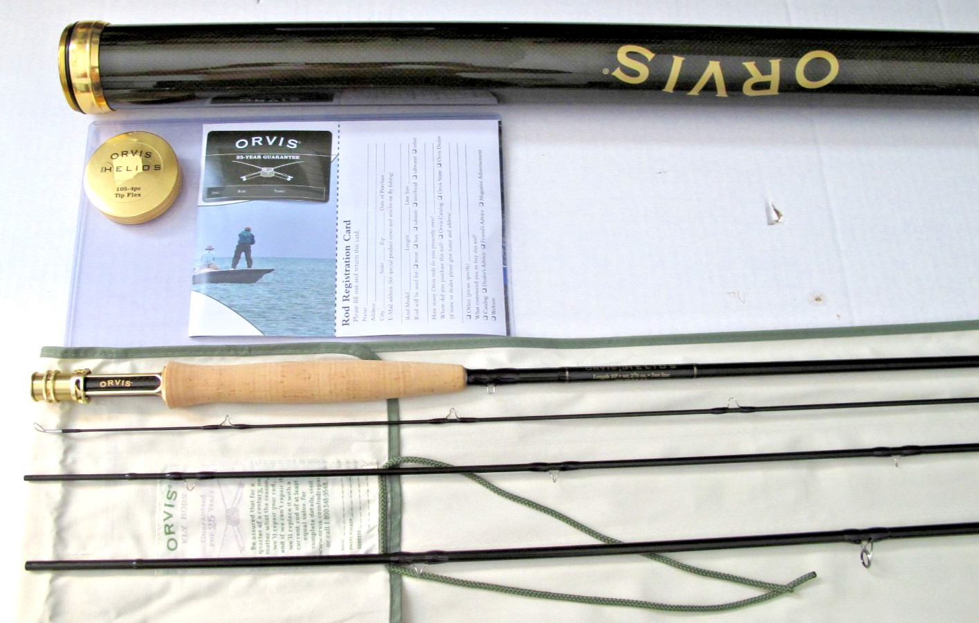 Orvis Helios ZG 105 4pc Tip Flex 9.5 Fly Rod Length 10′ wt 2 5/8oz 5WT Line New