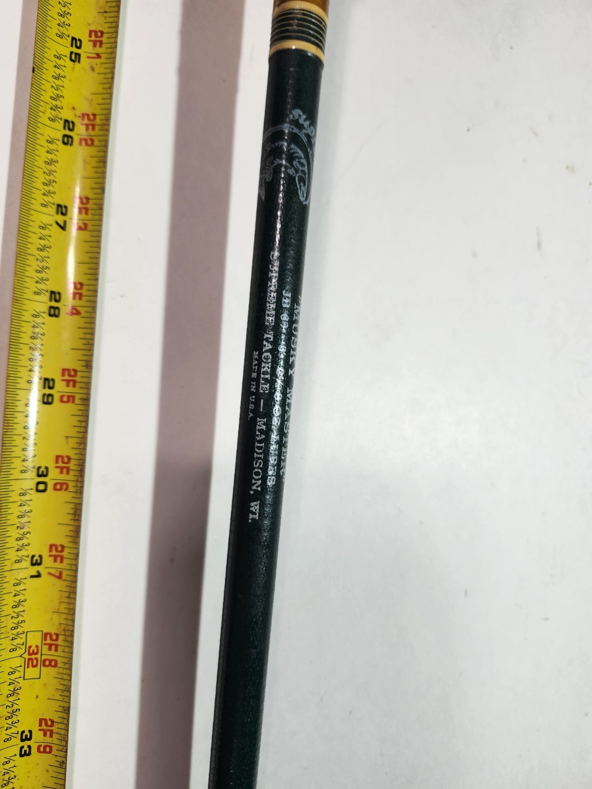 Supreme Rod Co Madison Wi Musky Master Fishing Rod 6′ Vintage