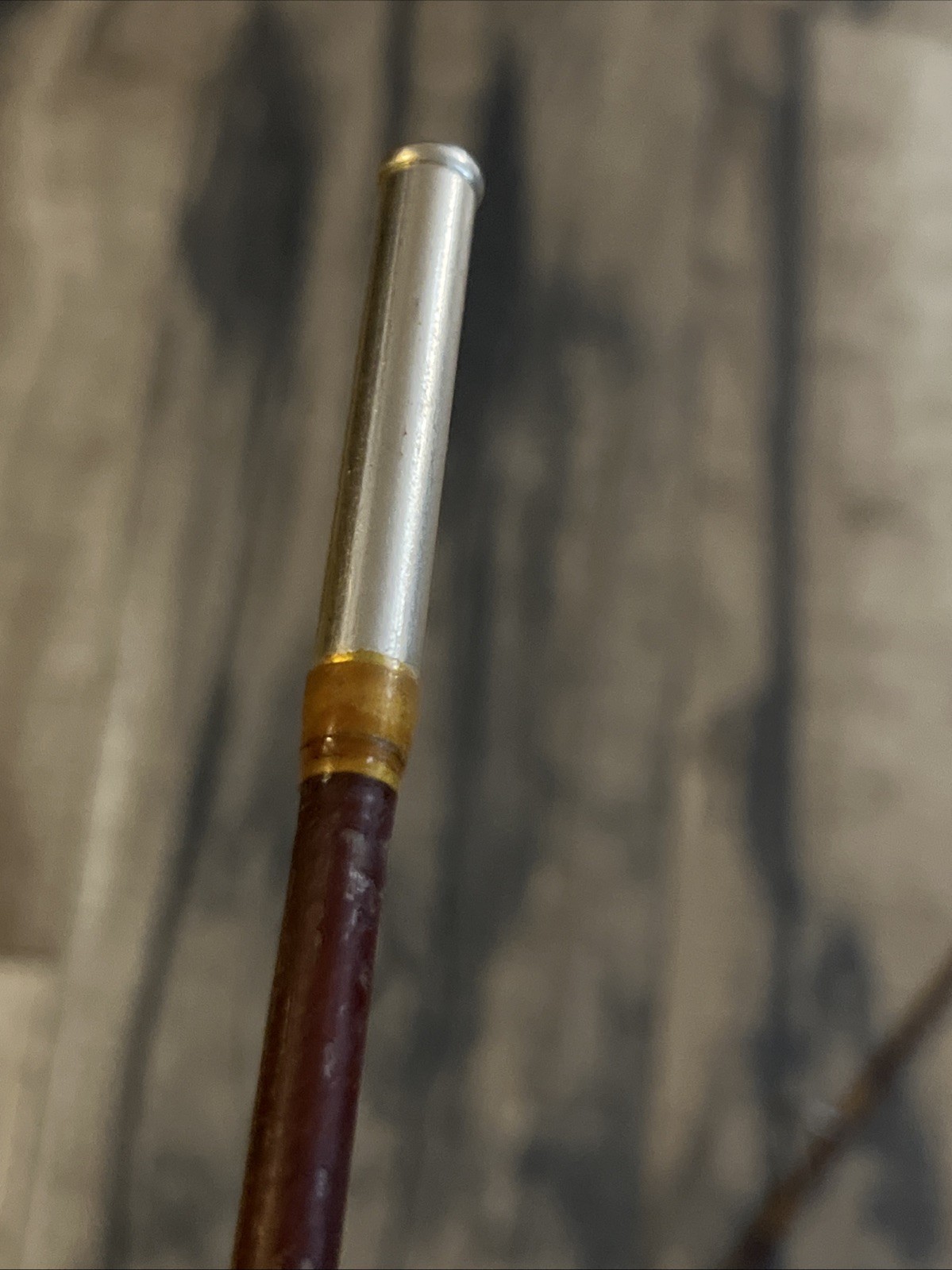 Vintage Antique Silaflex 7’ 2pc fiberglass Spin cast rod 7 Guides. Pre-Browning