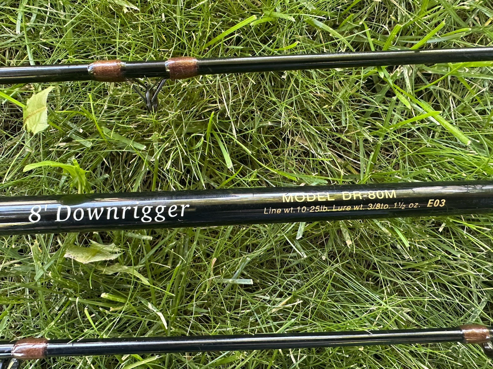 2 Cabelas Depthmaster Trolling Series Fishing Rods 8′ Downrigger Model DR-80M