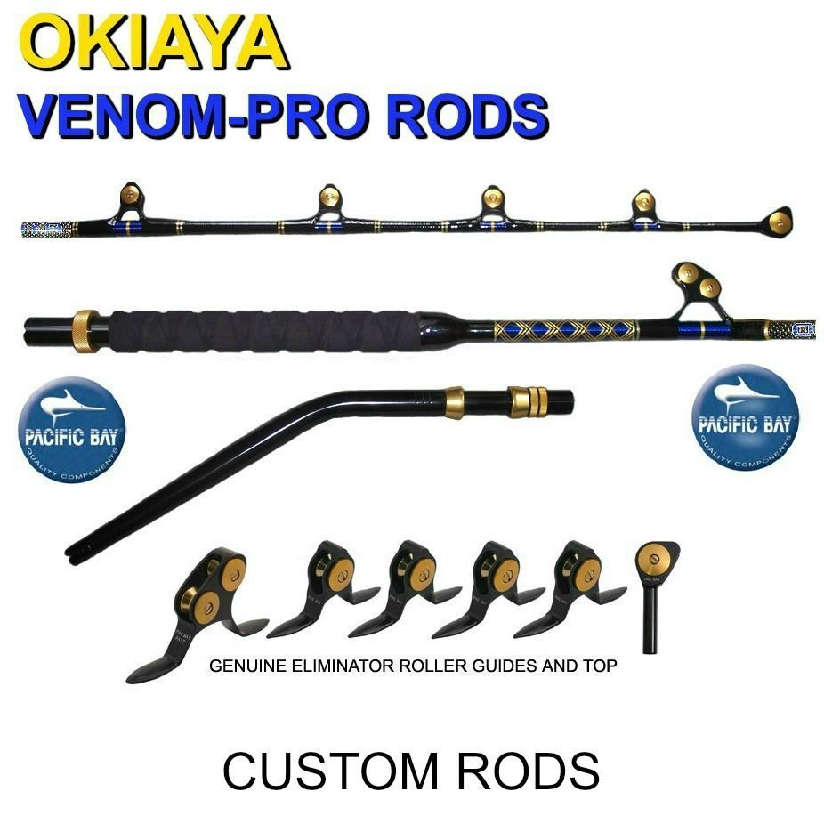 OKIAYA PACBAY BENT BUTT 50-80lb PAC BAY VENOM PRO Rod For PENN OR TIAGRA SHIMANO