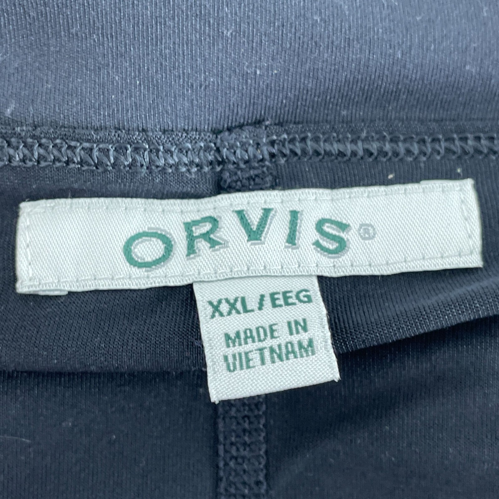 Orvis Womens Black Skort XXL With Built-In Shorts Activewear Polyester 1557