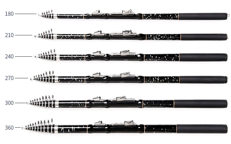Telescopic Fishing Rod Carbon Fiber Rod Outdoor Fishing 1.8m-3.6m Portabal