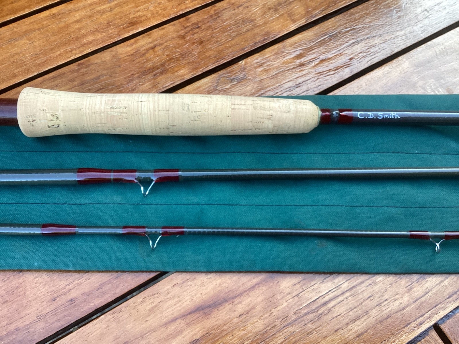 New Fly Rod 10′ #7 3 piece professionally built on an Orvis Western Blank