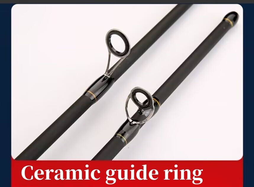 1.65M/1.8M Carbon Fiber Fishing Rod Spinning Casting Fishing Rod Pole 2 Sections