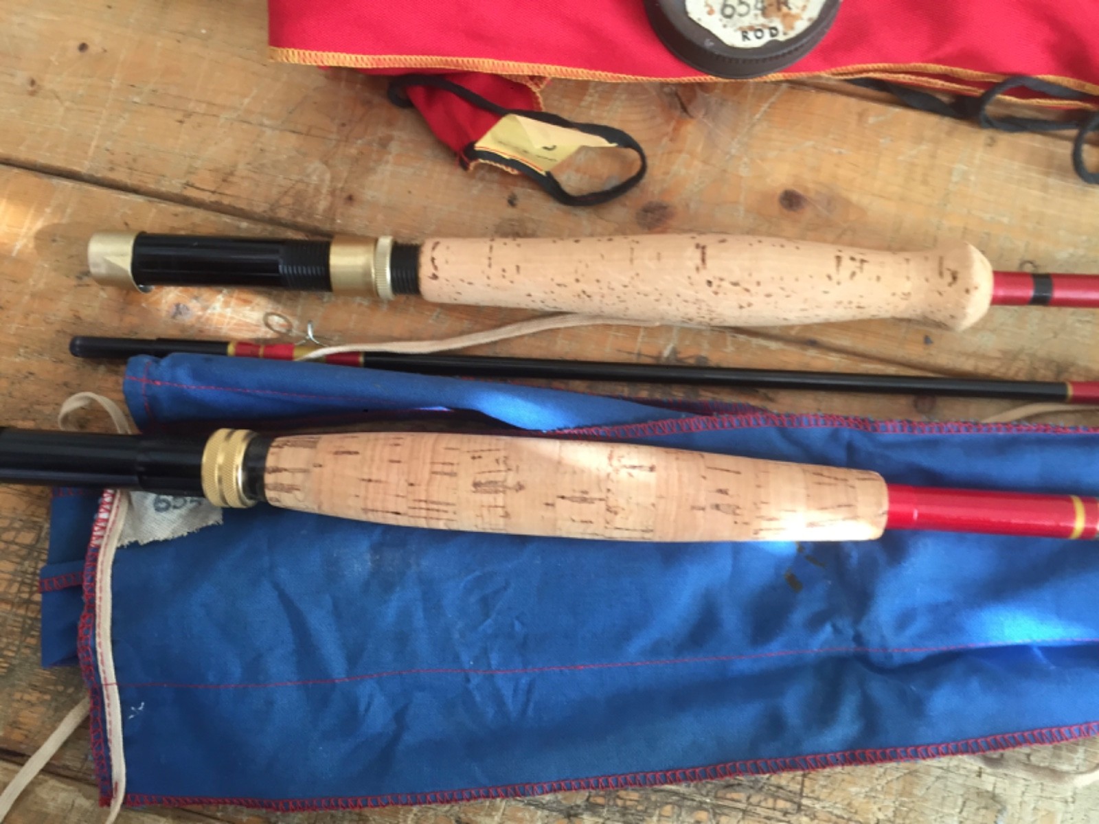 HARNELL FLY RODS, (2) 8′ 2 PC 5/6WT 7’6′ 2 PC 5/6 WT