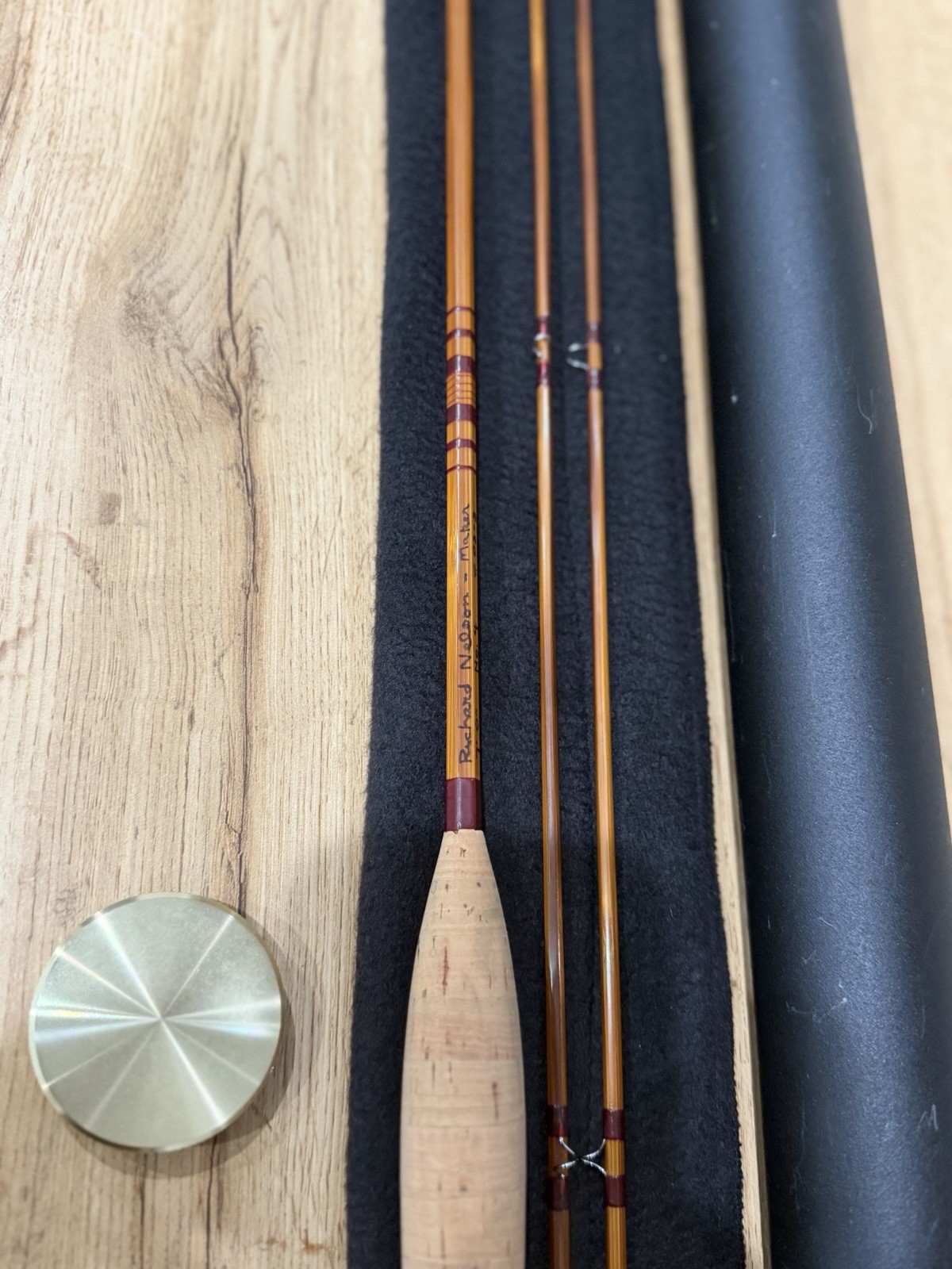 custom 7-foot, 4-weight fly rod handcrafted from Tonkin cane Richard Nelson