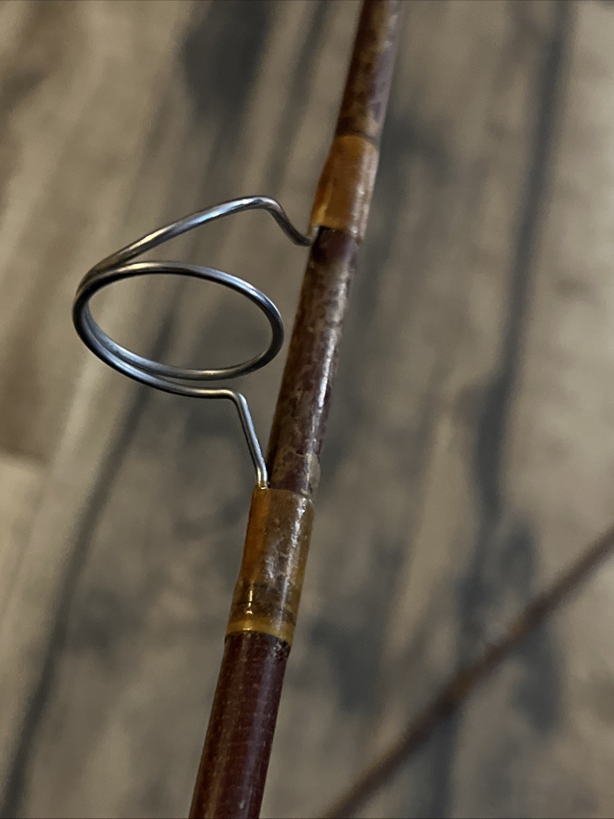 Vintage Antique Silaflex 7’ 2pc fiberglass Spin cast rod 7 Guides. Pre-Browning
