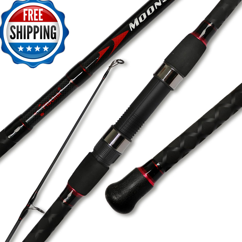 Fiblink Surf Spinning Fishing Rod 2-Piece/4-Piece Graphite Travel Fishing Rod