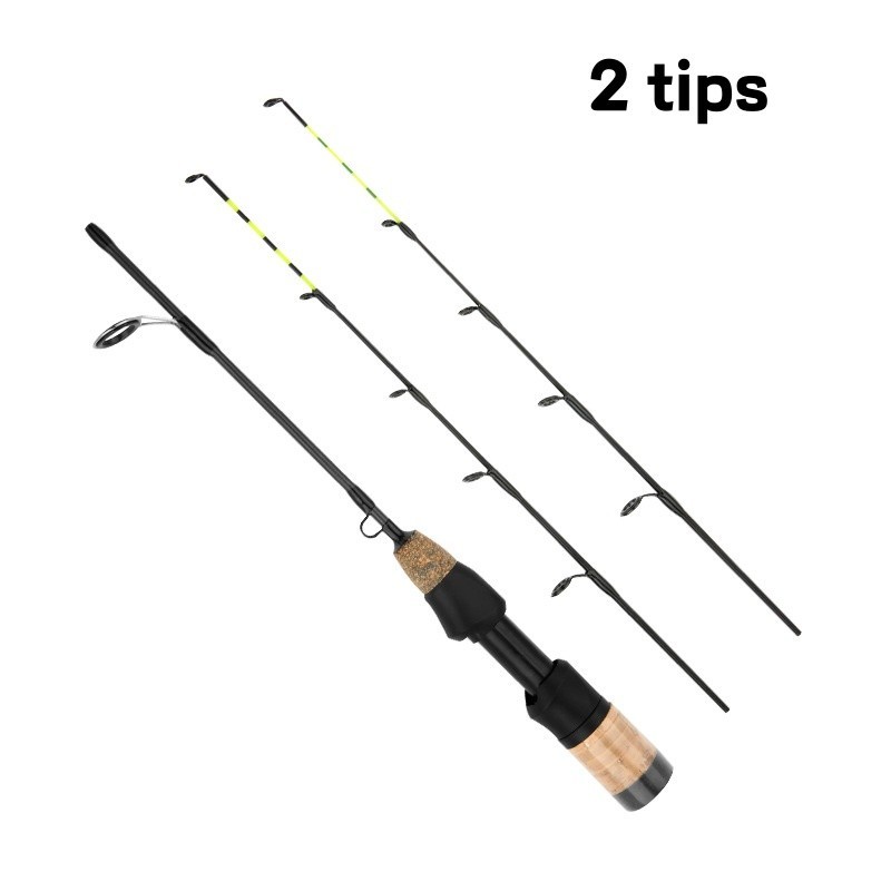 Ice Fishing Rod Carbon Fiber Fast Action Casting Spinning Travel Rod Carp 60cm