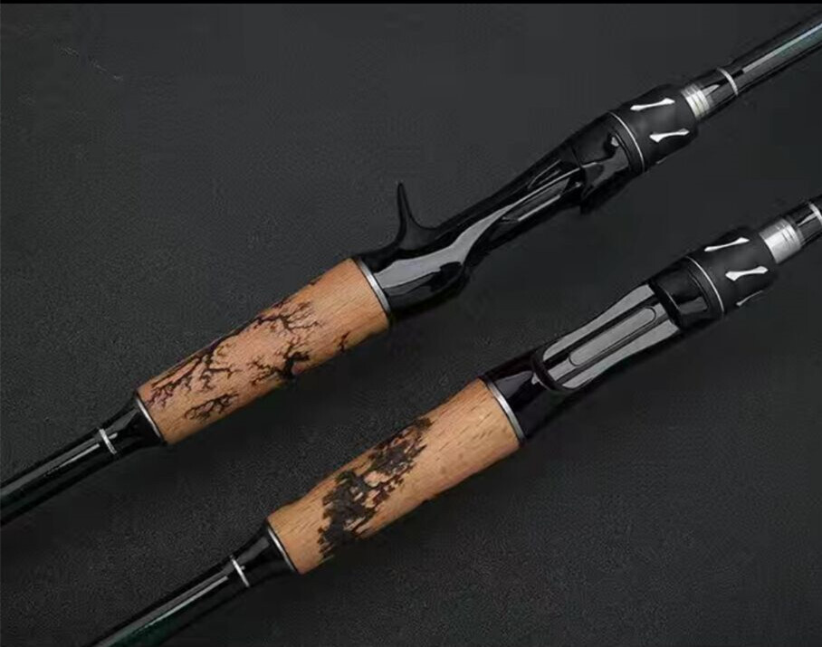 1.8M-2.4M Telescopic Fishing Rods Carbon Spinning Casting Rods Fishing Pole Bait