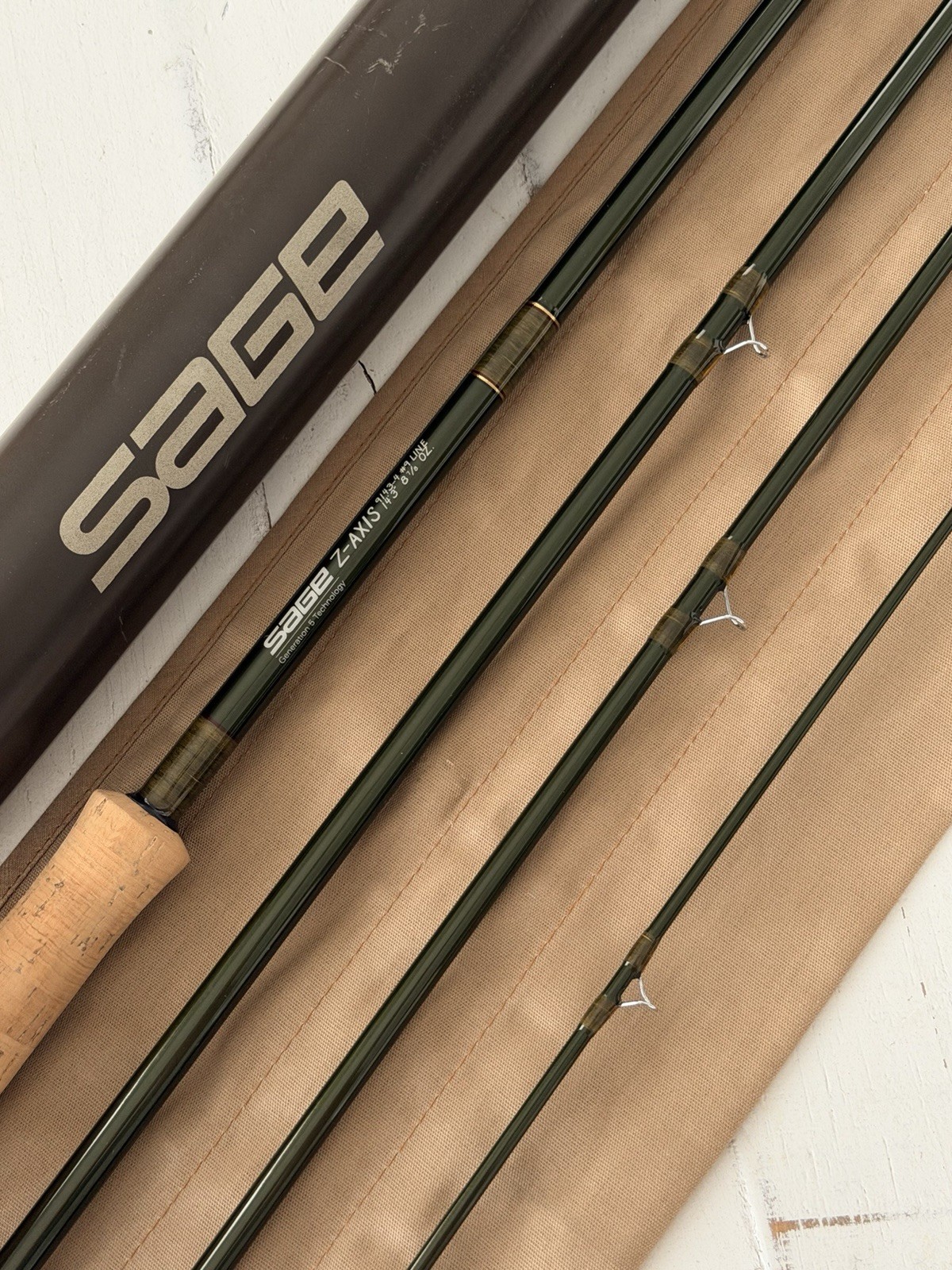 **BEAUTIFUL** 🔥 SAGE Z-Axis SPEY 9wt 14’3”in~4pc FlyRod!! ~LEGENDARY~ 🔥