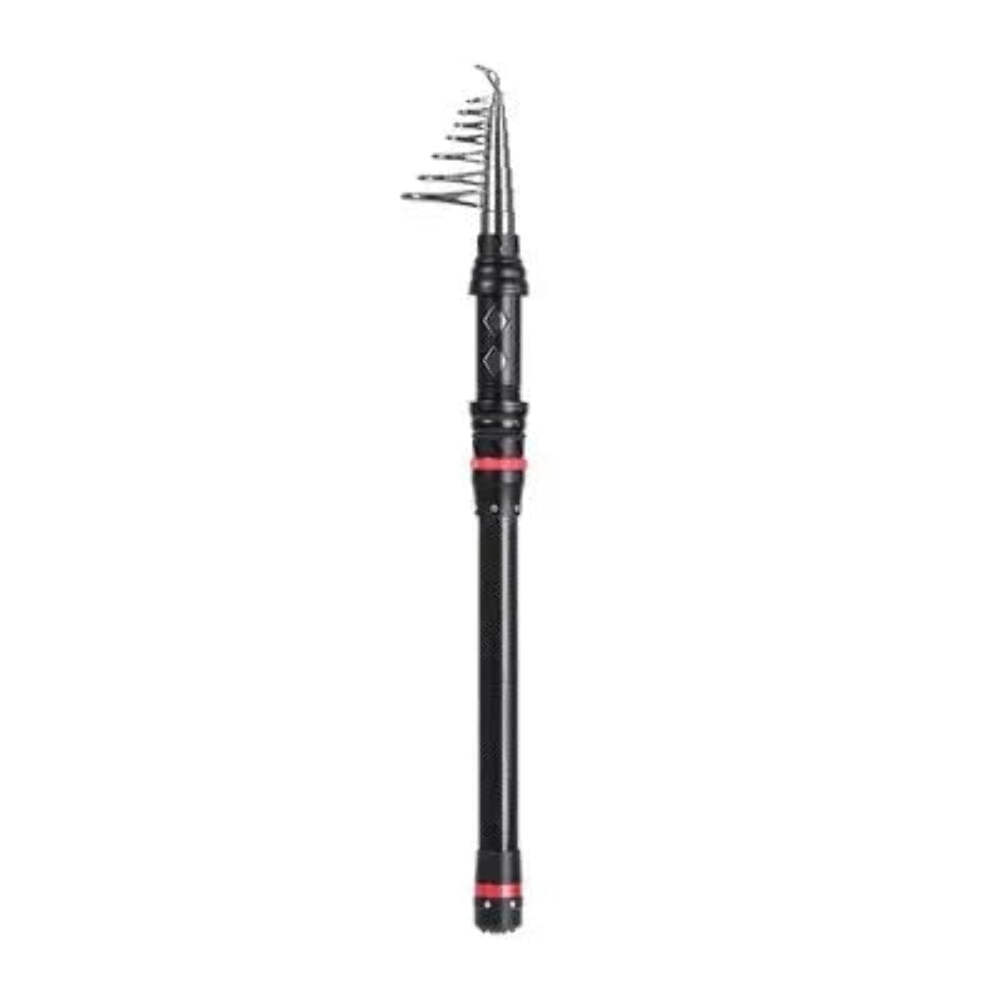 JSFUN Carbon Telescopic Rock Fishing Rod 1.8M 2.1M 2.4M 2.7M 3.0M Ultra Light Ro