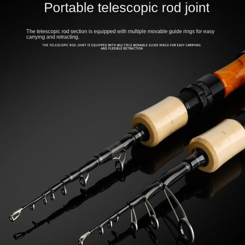 Telescopic Fishing Rod Ultra-Light Carbon Fiber Rod High Sensitive Fast Action