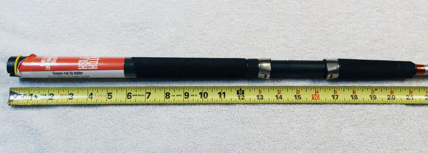 NEW Shakespeare Catch More Fish 7′ Bungee Rod Holder 2Pc Casting Rod CMF2CF70-2M