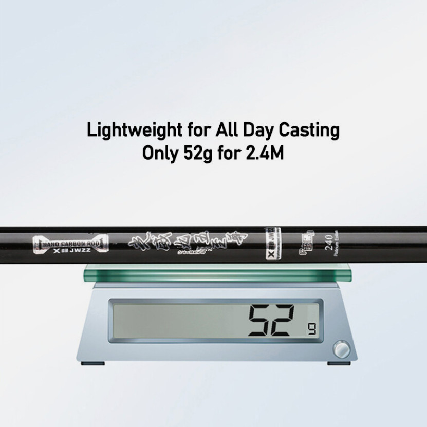 Mini Power Telescopic Fishing Rod Carbon Fiber Carp Fishing Pole Lomg 1.5m-5.4m