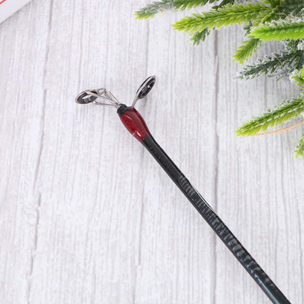 60cm Telescopic Carbon Mini Ice Fishing Rod Pole Winter Fishing Tackle Tool