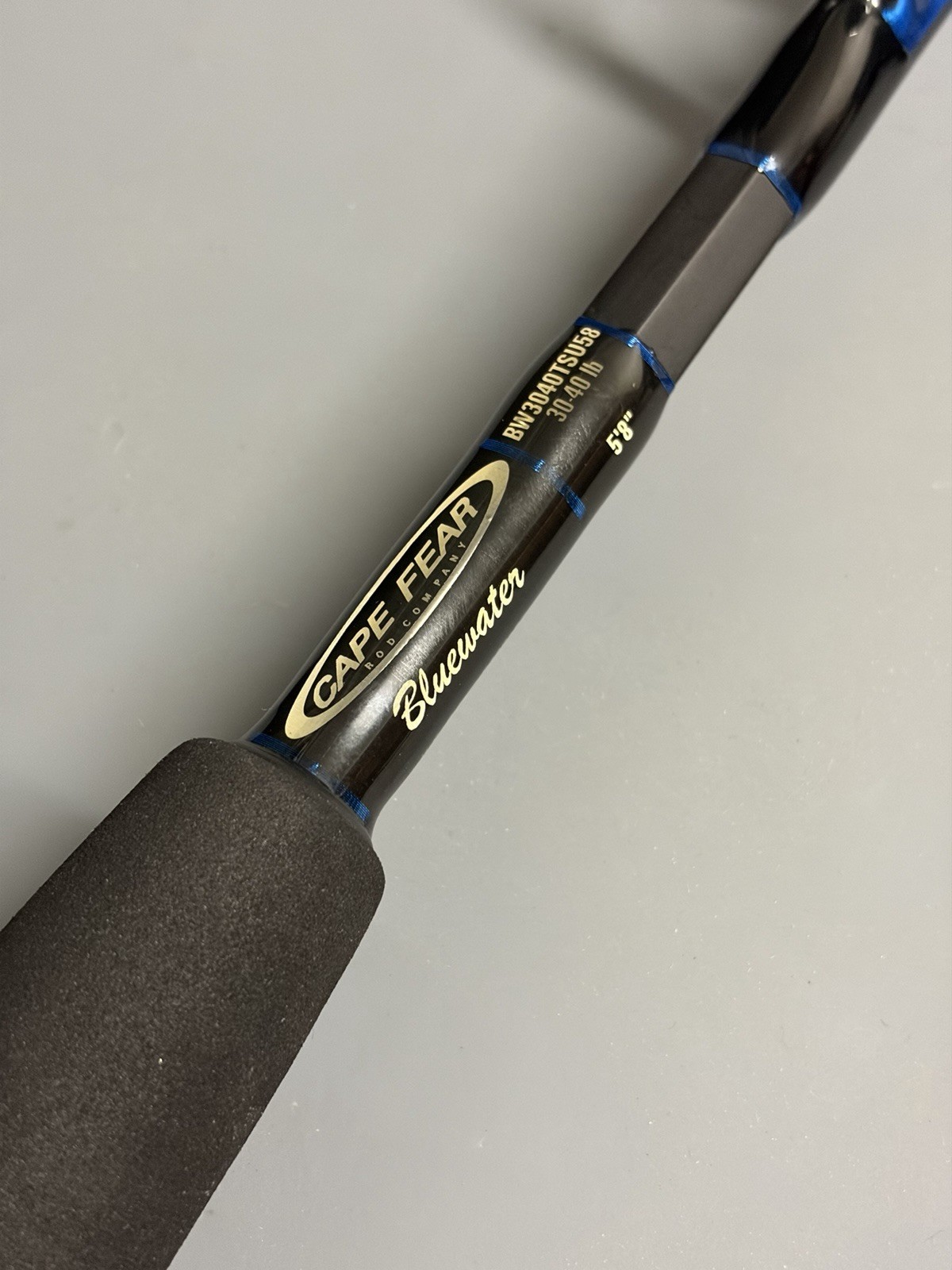 Cape Fear Bluewater Series 5’8” 30-40lb Trolling Stand Up Offshore Fishing Rod
