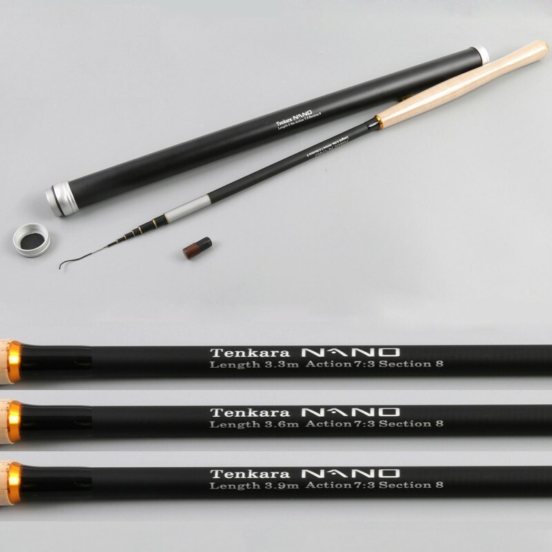 Nano Tenkara Rods 11’/12’/13′ IM12/40T Carbon Tube Telescopic Pole