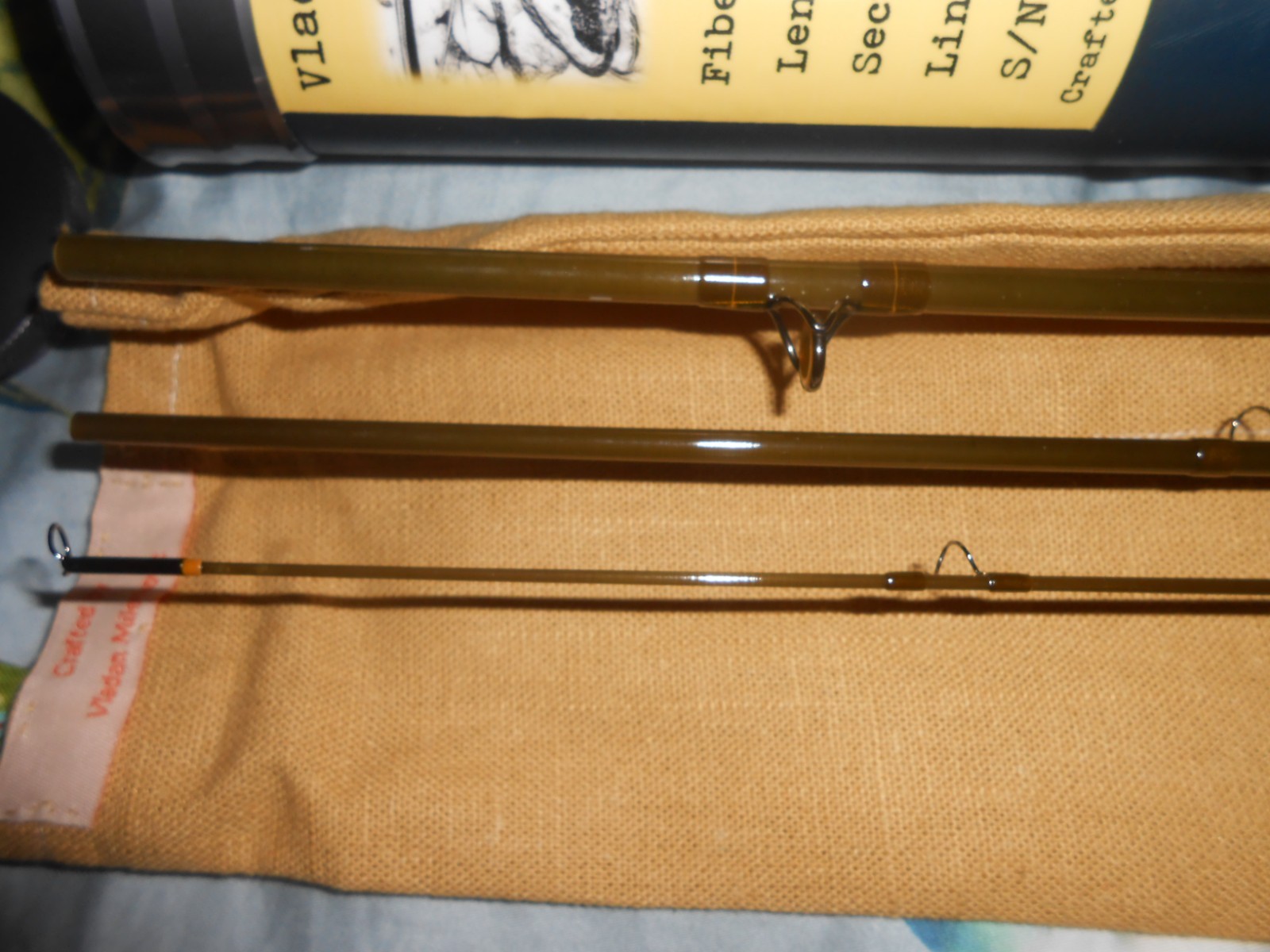 Vladan Milenkovic Fiberglass Fly Rod, 7 1/2′, 3 weight , CTS Quartz, superb