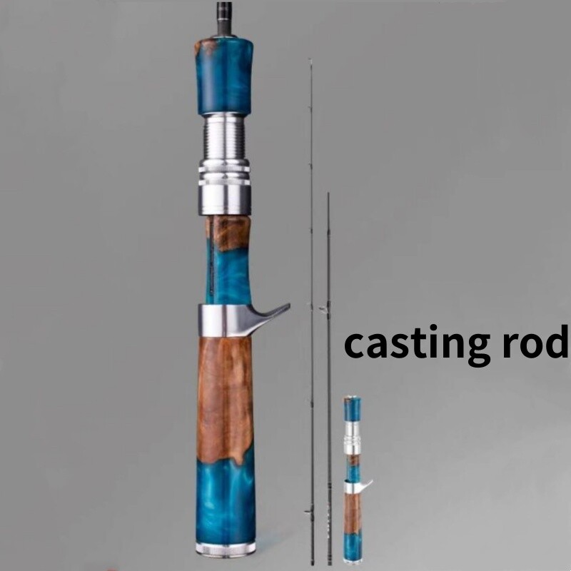 5.41FT Fishing Rod 1.65m Spinning Casting Rods Carbon Fiber Rod Lure 1.5-7g Pole
