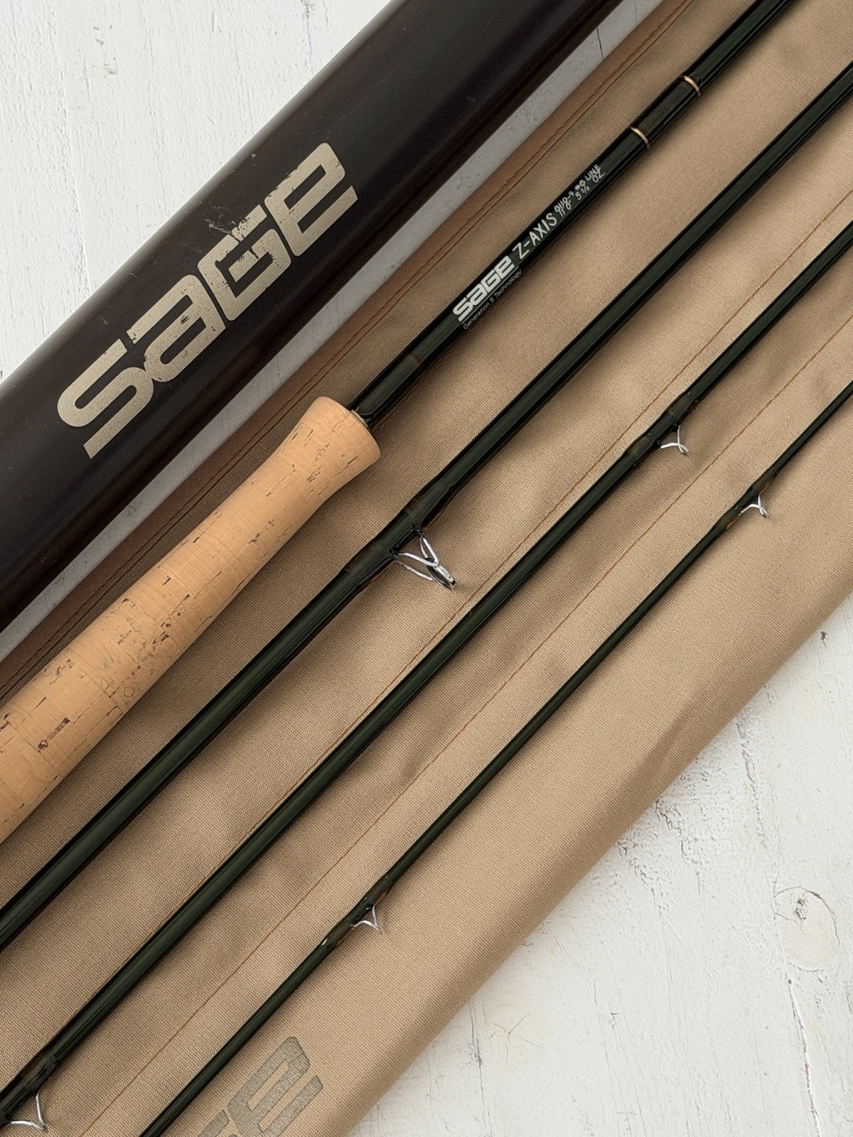 **BEAUTIFUL** 🔥 SAGE Z-AXIS Switch/Spey 8wt. 11’ft~4pc FlyRod!! ~LEGENDARY~ 🔥