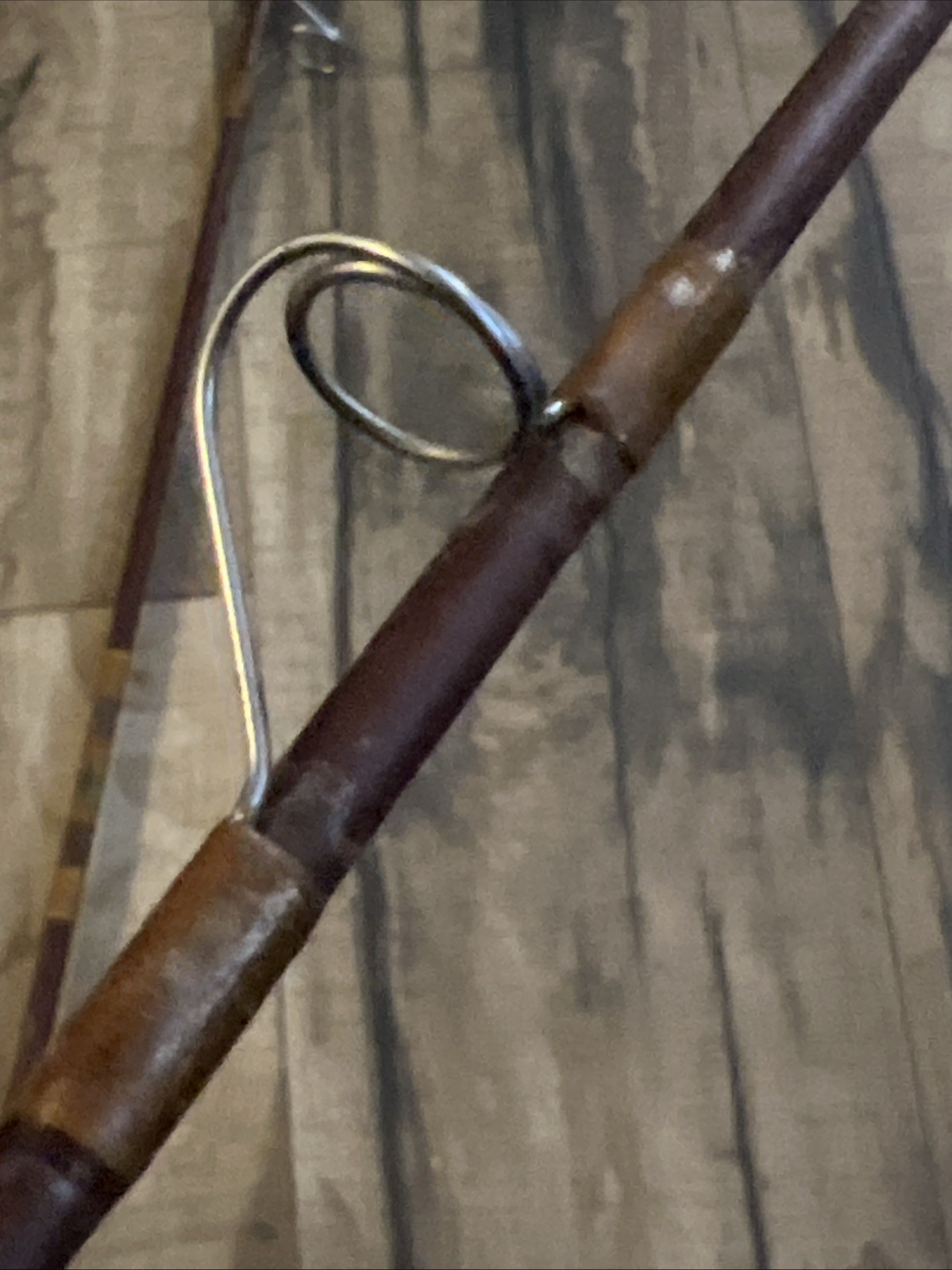Vintage Antique Silaflex 7’ 2pc fiberglass Spin cast rod 7 Guides. Pre-Browning