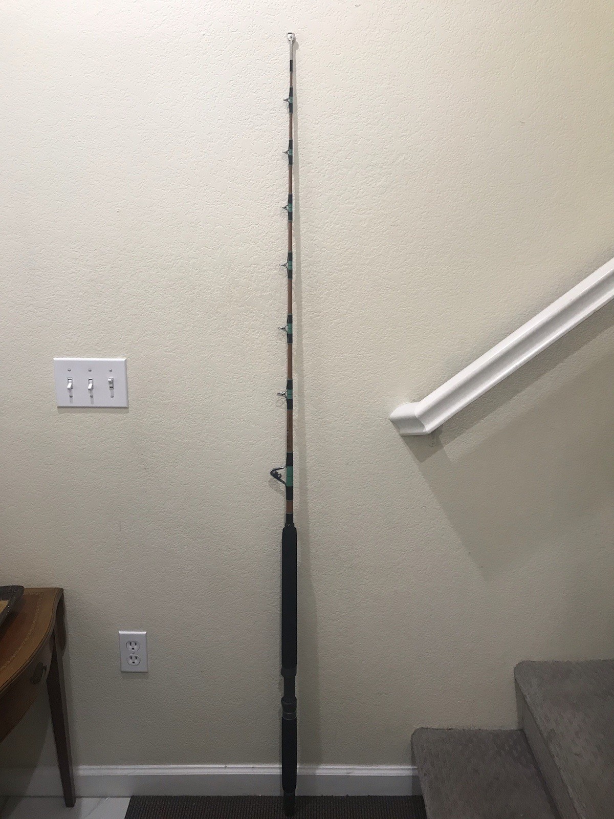 CALSTAR WEST COAST FIBERGLASS TROLLING FISHING ROD WC-660XH-RS/RT 6’FT 40-100 LB