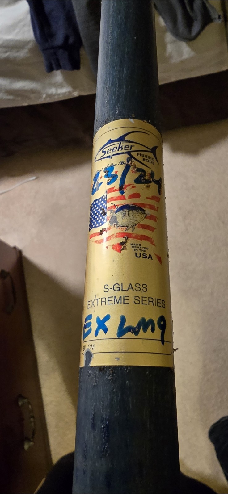 Rare Seeker Super Seeker SS EX LM9 9ft 20-40Lb 23 of 24 Blue S Glass Custom Rod