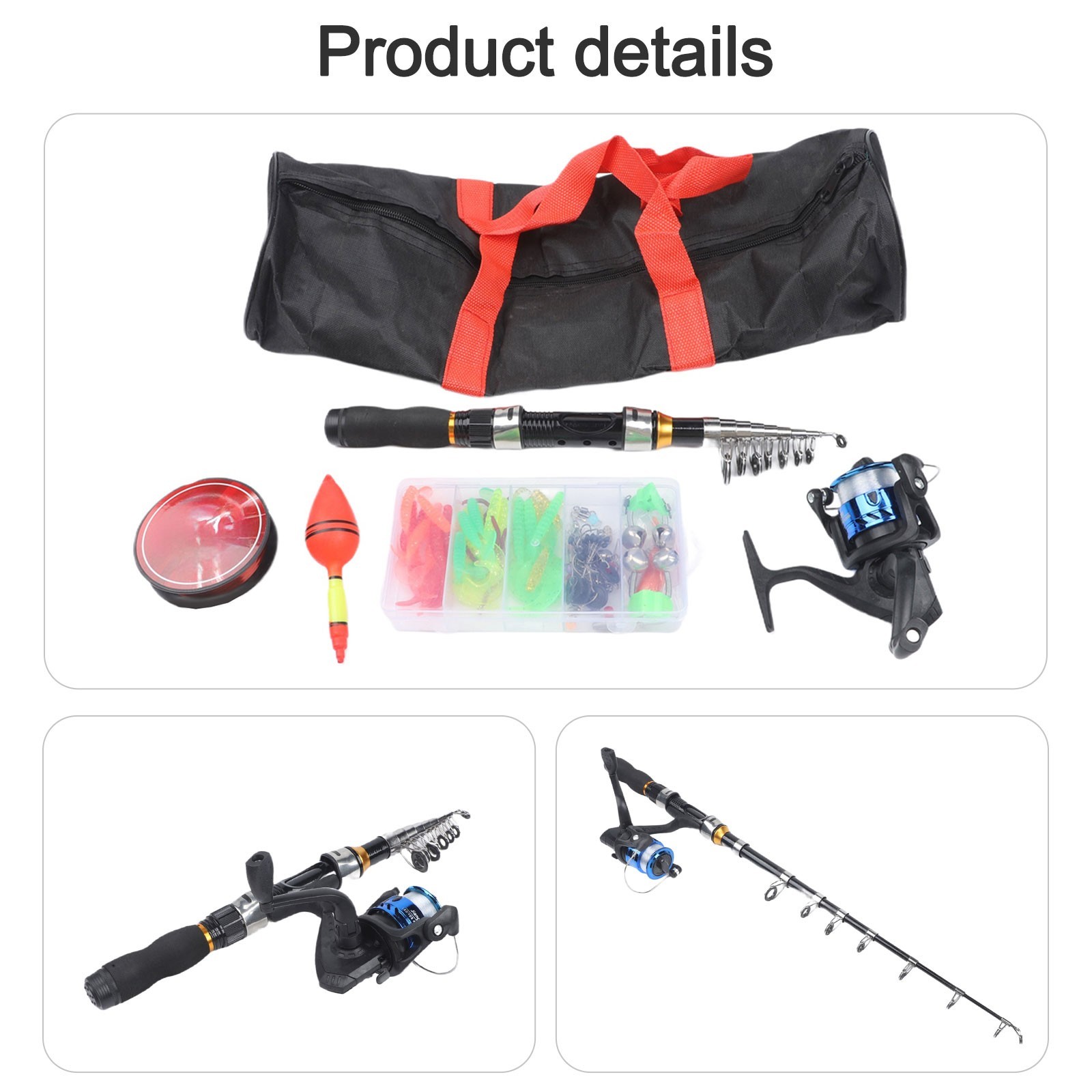 Carbon Telescopic Rod and Reel For Combo Lightweight for Fishing Trips