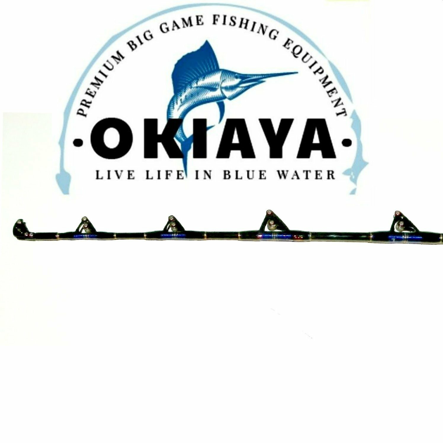 SALTWATER FISHING RODS 50-80LB(4 PACK) RODS FOR OKIAYA, PENN, SHIMANO REELS 6ft