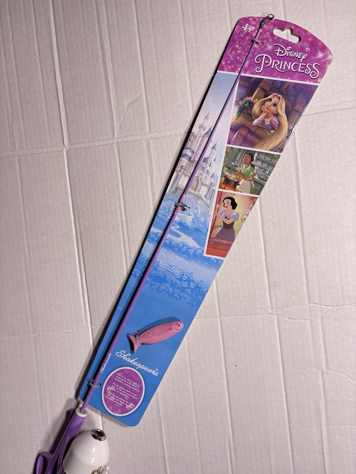 Shakespeare Kids Disney Princess 2′ 6″ Fishing Rod Pole w/Practice Casting Plug
