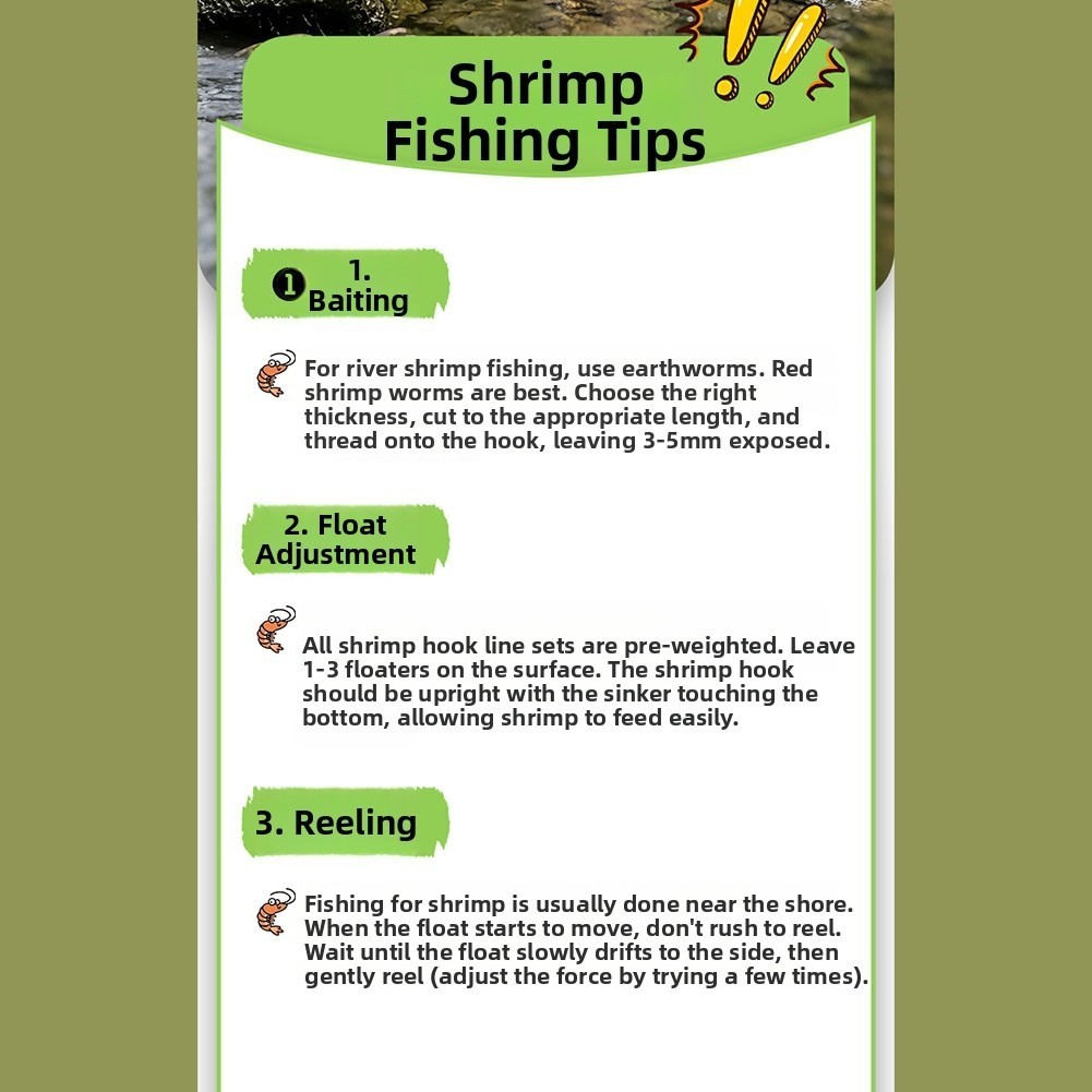 Lightweight Shrimp Fishing Rod 60g for Children and Adult Freshwater Use