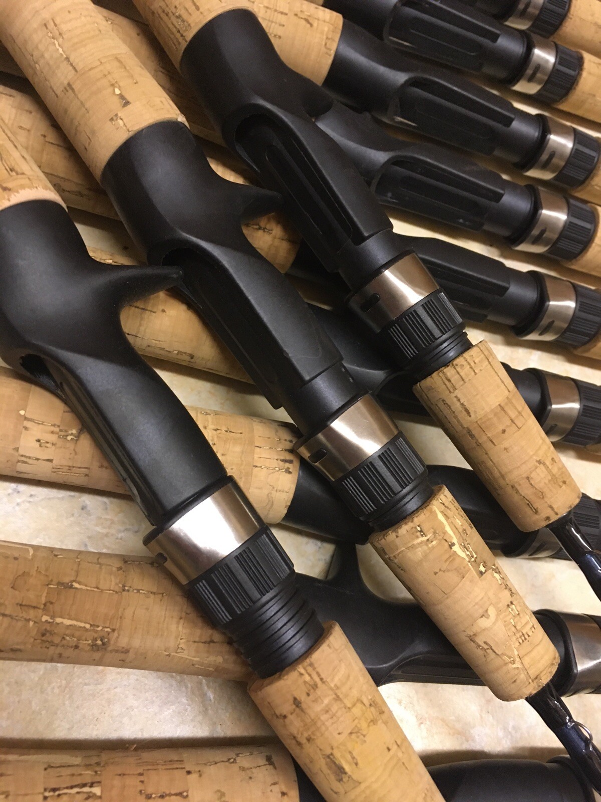 3 Shakespeare Micro Series Graphite UL Casting Rods 4’6 Cork Handle Blu CLOSEOUT