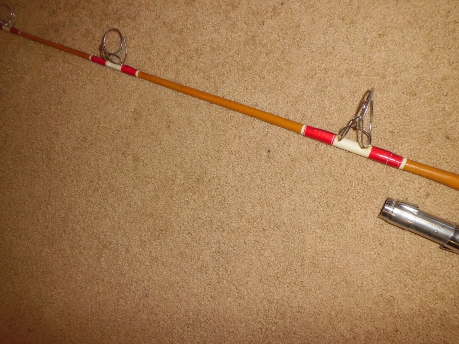 Vintage Custom Lamiglas Spinning Heavy Surf 9′ Rod made in USA- 30 lb test